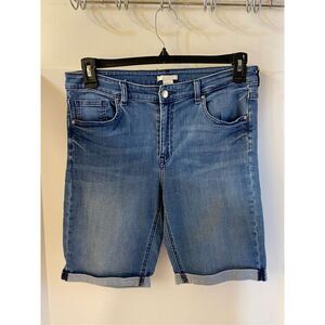 H&M stretch rolled denim shorts‎ size 10